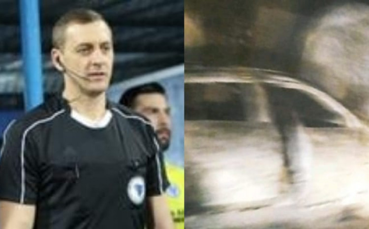 Nakon utakmice Veleža i Borca: Napadnut sudija Topalović, zapaljeno mu vozilo u tunelu Lendava