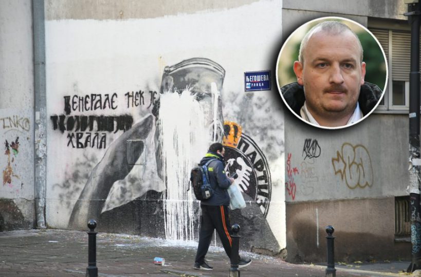 Ovo je čovjek iz Srbije koji je uništio mural Ratka Mladića u Beogradu: “Prijetili su mi da će me naći”