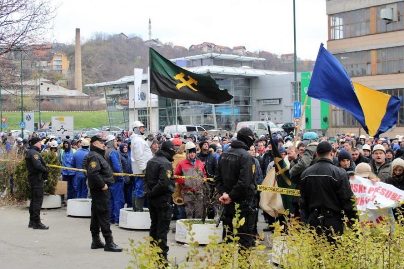 Evo šta traže: Ovo su zahtjevi rudara koji su drugi dan na ulici ispred Vlade FBiH