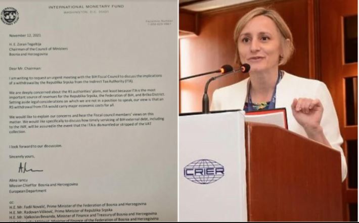 MMF uputio pismo predsjedavajućem Vijeću ministara BiH: Kako će se vraćati krediti ako se RS povuče iz UIO?