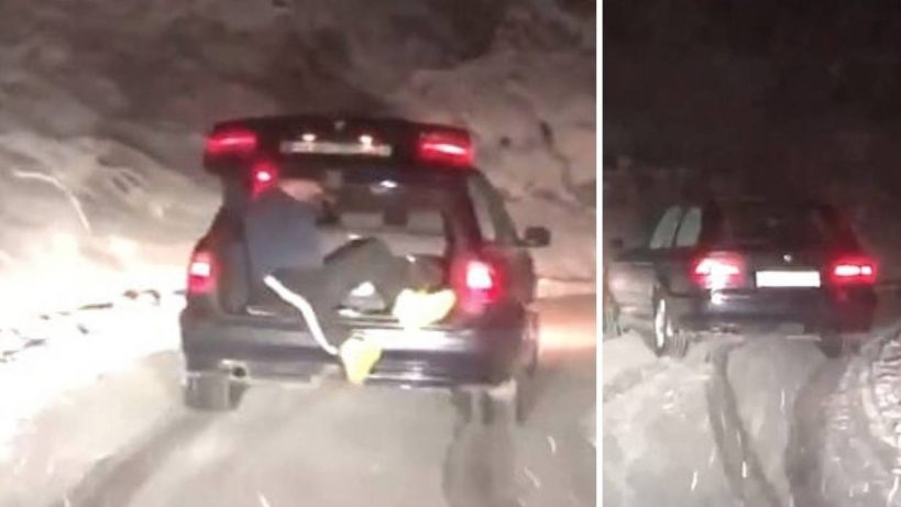 Bizaran snimak BMW-a, ludog lika i “borbe” sa snijegom obilazi Balkan: Pa ovo nije normalno!