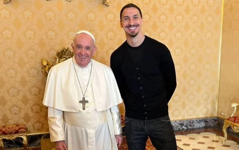 Ibrahimović se sastao sa papom Franjom u Vatikanu, Zlatan ga uz poklone nasmijao jednom rečenicom