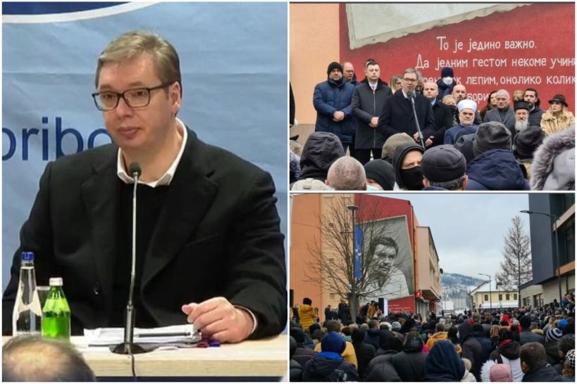 Aleksandar Vučić u Priboju stao pred građanima: “Srbi će reći da sam popustljiv i da se ulizujem Bošnjacima, a oni će opet reći da pričam bajke”