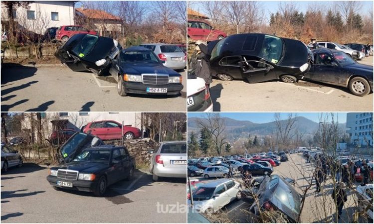 Nesvakidašnja nesreća na parkingu u BiH, svi se pitaju kako se ovo dogodilo