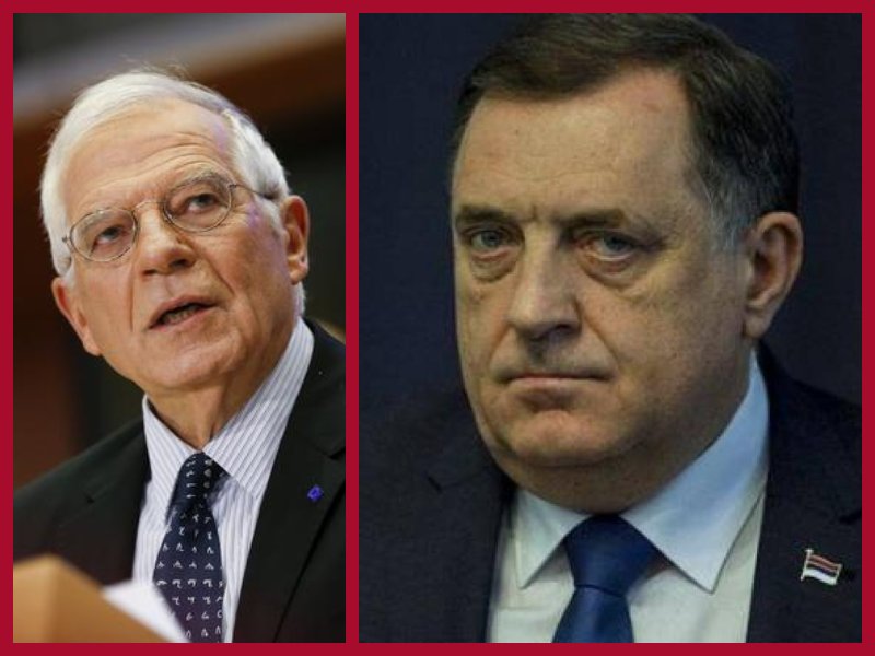 Žestok politički odgovor Miloradu Dodiku iz Evropske unije, Josep Borell ga upozorio: “Radnje koje poduzimate dovode BiH u opasnost!”