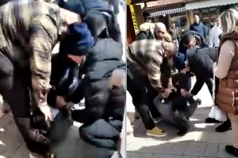 Pogledajte snimak: Nemile scene na Baščaršiji u Sarajevu, bh. strongmen se sukobio sa suprugom pa se oglasio