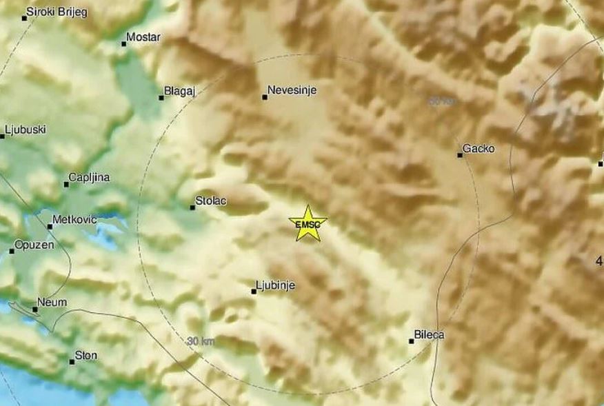 Novi snažniji zemljotres u Bosni i Hercegovini, epicentar ponovo kod Stoca