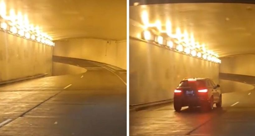 Protrljat ćete oči kad ovo vidite: Zbog optičke iluzije ljudi koče i u strahu prolaze kroz tunel