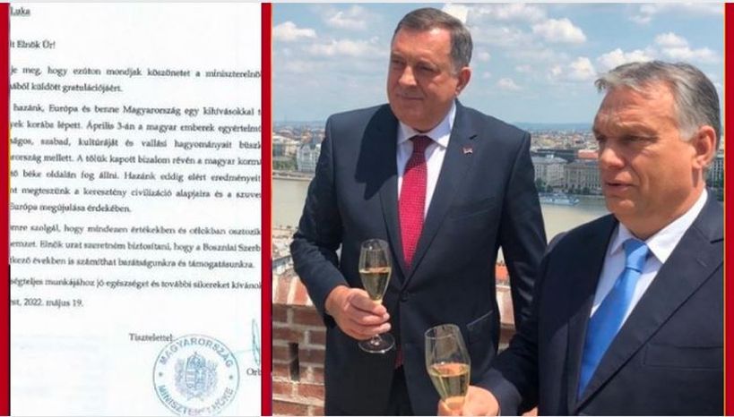 Premijer Mađarske Viktor Orban odgovorio Dodiku na fašističko pismo: Interes nam je Evropa utemeljena na hrišćanstvu