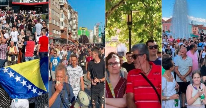 Evo u kojim su gradovima BiH građani danas izašli na proteste, pogledajte i snimak iz Banja Luke