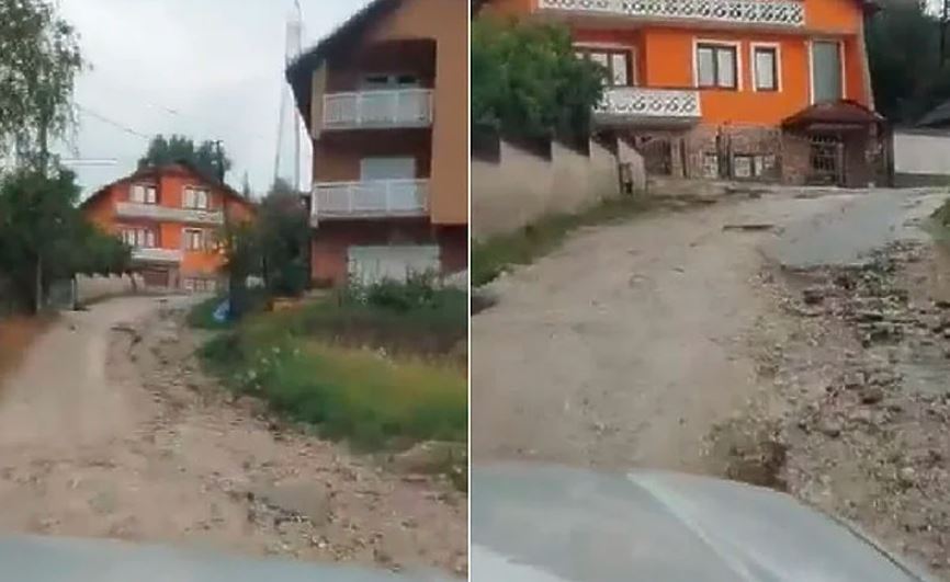 Nevrijeme izazvalo haos u ovoj bh. općini, pogledajte snimak sa lica mjesta, kiša je “odnijela” dio asfalta u Visokom