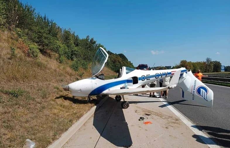 Slovenija: Odigrala se prava drama, zbog problema s motorom avion morao prinudno sletjeti na autocestu