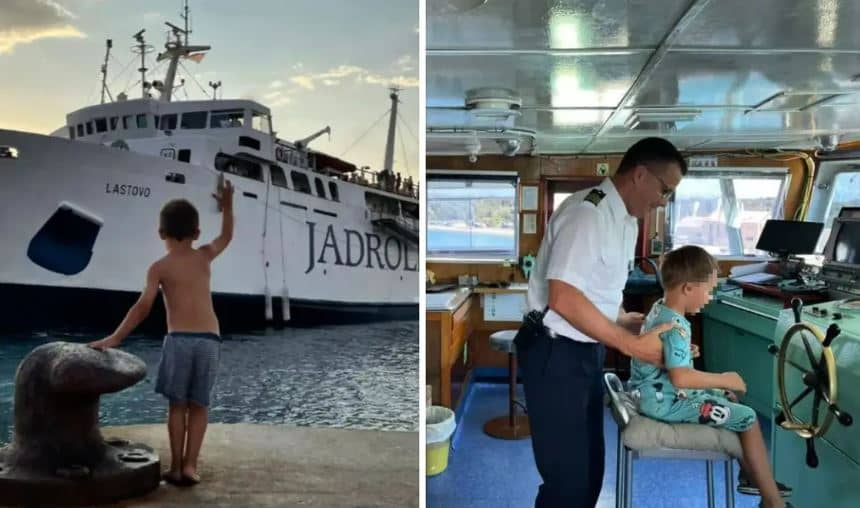 Pogledajte snimak, divna priča pristigla je sa Jadrana: Mališani su gotovo dva mjeseca mahali trajektu, a onda je kapetan napravio fantastičnu stvar!