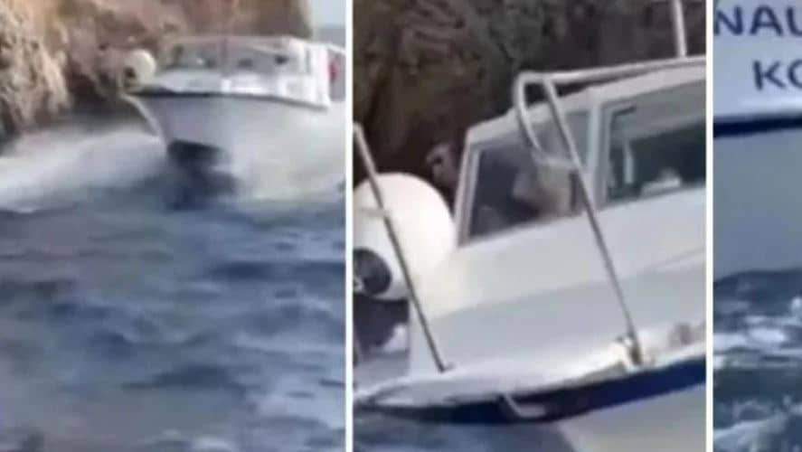 Pogledajte snimak incidenta: Napao turiste na Jadranu, zalijetao se u njih brodom, psovao i vikao