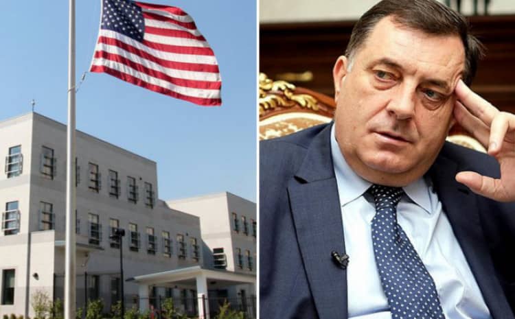 Ambasada SAD u BiH oštro reagovala zbog Milorada Dodika: “Njegovo djelovanje imat će posljedice za sve građane BiH”