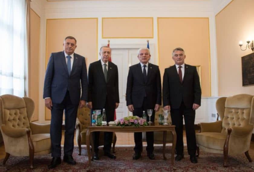 Recep Tayyip Erdogan se sastao sa članovima Predsjedništva BiH, stigao i Milorad Dodik