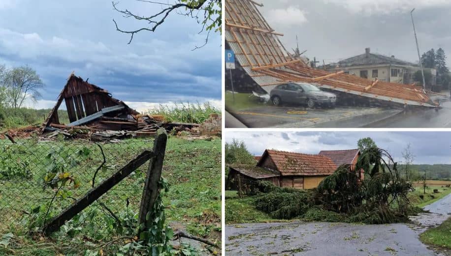 Zastrašujuće posljedice nevremena, mnoge kuće bez krovova, neka manja mjesta i bez struje: Oluja ‘poharala’ četiri županije u Hrvatskoj
