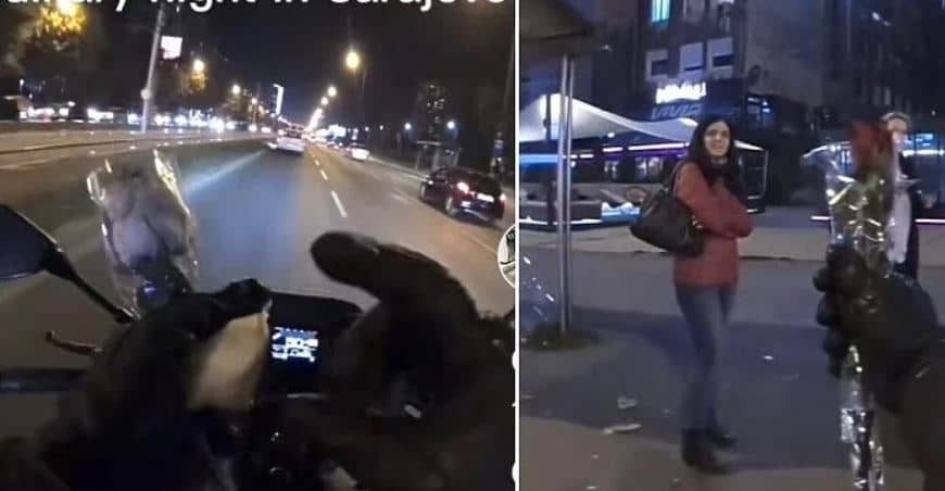 Motociklista u Sarajevu iznenadio mnoge žene potezom, pogledajte…