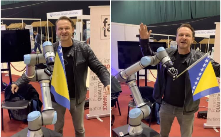 Urnebesni Enis Bešlagić objavio veoma zanimljiv video, predstavio bh. robot navijača pa u svom stilu poručio: “Nije konstitutivan nego konstruktivan”