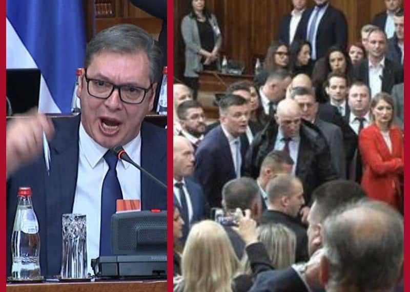 Pogledajte kako je došlo do haosa u Skupštini Srbije, objavljen je snimak