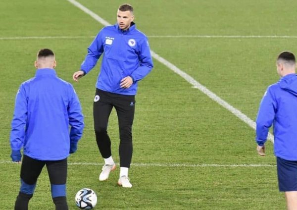 Dobra vijest iz fudbalske reprezentacije Bosne i Hercegovine uoči meča kvalifikacija za EP sa Slovačkom: Edin Džeko trenira pred sutrašnji…