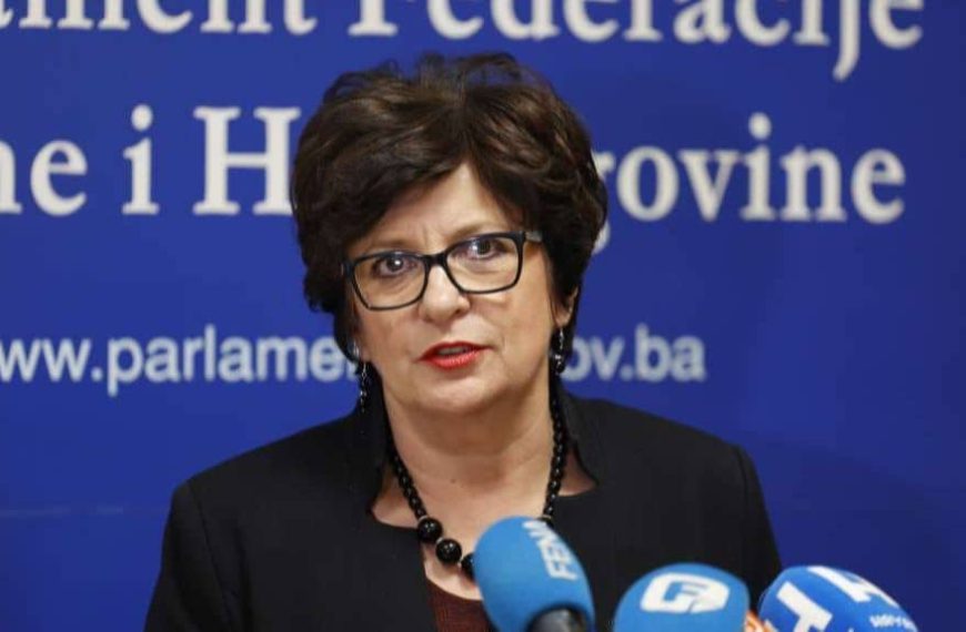 Mirjana Marinković-Lepić podnijela ostavku na mjesto predsjedavajuće Predstavničkog doma Parlamenta FBiH