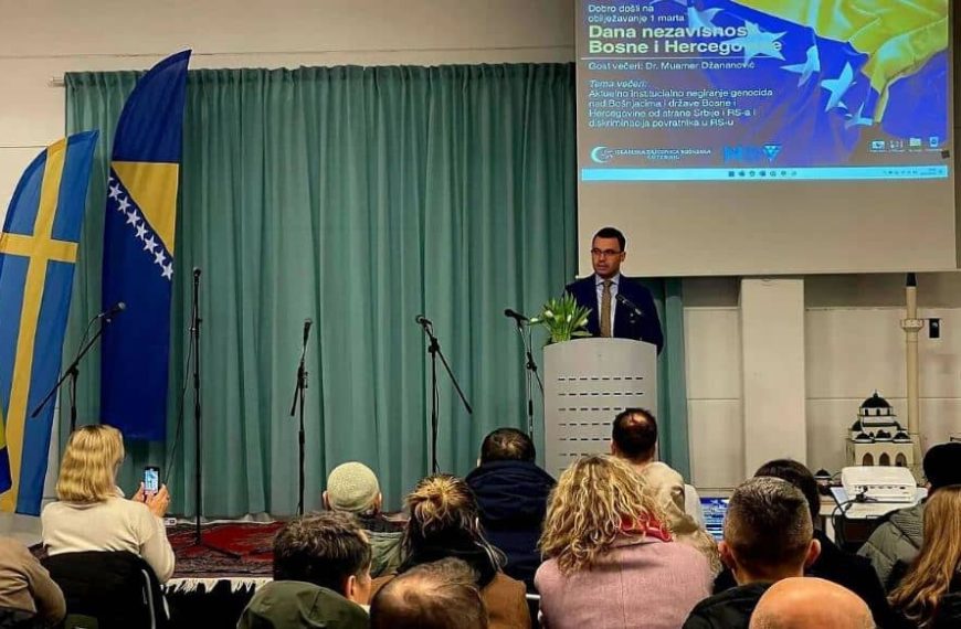 Snažna reakcija iz Švedske povodom Dana nezavisnosti BiH: “Niko ko voli svoju domovinu, a posebno mi mlađe generacije, ne smijemo se umoriti”