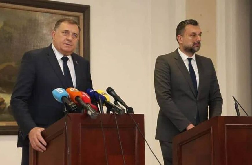 Milorad Dodik se oglasio nakon sastanka sa Elmedinom Konakovićem u Banja Luci: Spremni smo da glasamo za Južnu interkonekciju
