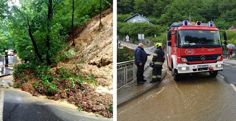 Snažno nevrijeme u bh. susjedstvu, pogledajte prizore sa terena