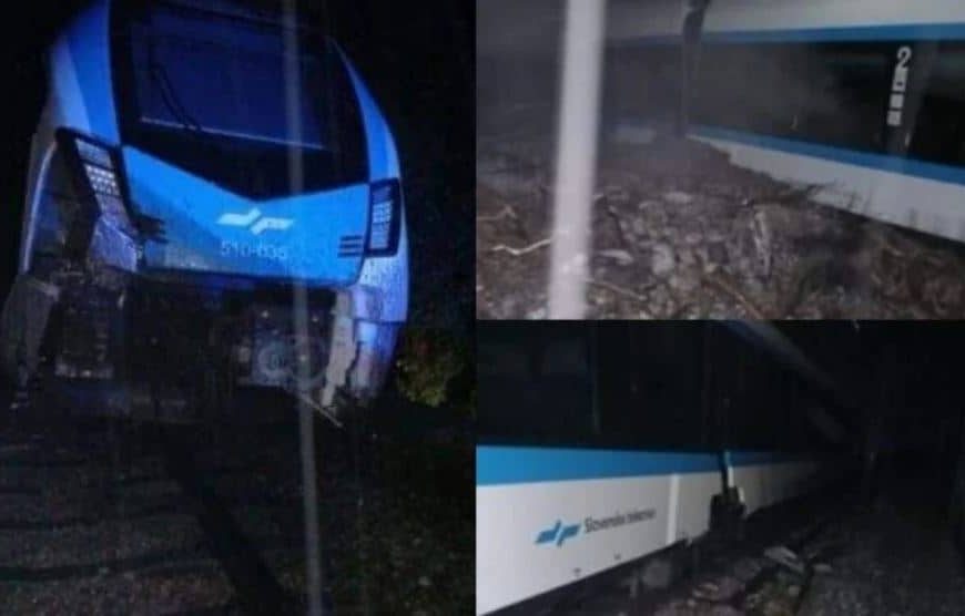 Snažno nevrijeme pogodilo Sloveniju: Voz iskočio iz šina, odron zatrpao autobus