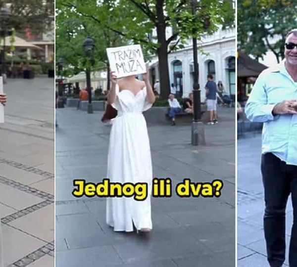 Djevojka iz BiH u Beogradu hodala s natpisom “Tražim muža”, reakcije prolaznika nasmijale mnoge