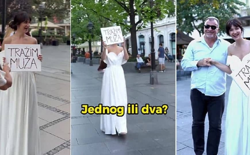 Djevojka iz BiH u Beogradu hodala s natpisom…