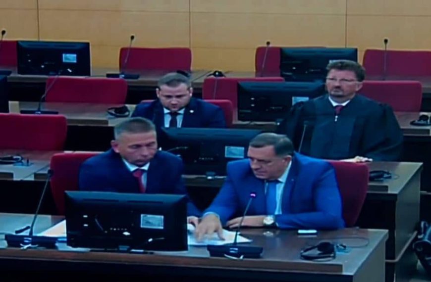 Pogledajte snimak neprimjerenog ponašanja Milorada Dodika u Sudu BiH