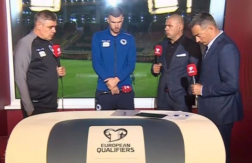 Edin Džeko i Savo Milošević slušaju pognute glave, bez dlake na jeziku je Marko Topić poručio: “Uvijek je ista isprika”