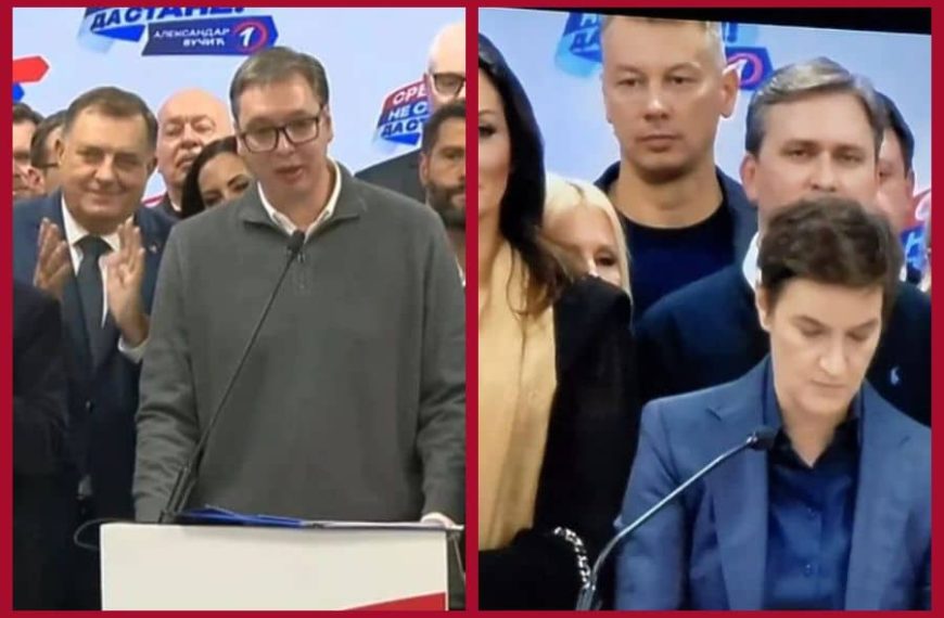 Veoma znakovite scene pristižu iz Beograda nakon izbora u Srbiji: Milorad Dodik se pridružio Nenadu Nešiću u štabu SNS-a, ispratili obraćanje Aleksandra Vučića