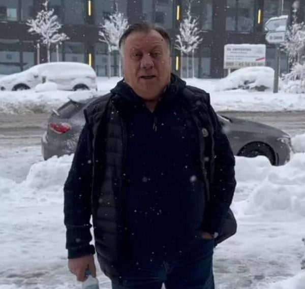 Objavljen snimak, Halid Bešlić se javio iz snijegom okovanog Minhena:…