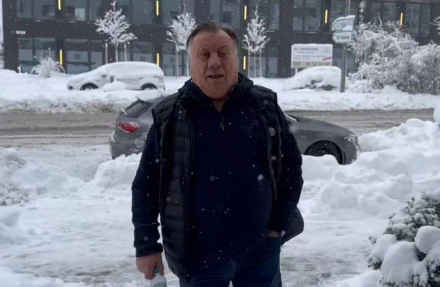 Objavljen snimak, Halid Bešlić se javio iz snijegom…