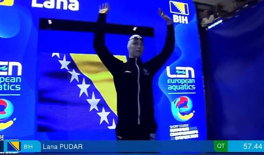 Bosna i Hercegovina je ponosna! Lana Pudar na Evropskom prvenstvu osvojila šesto mjesto u disciplini 100 metara delfin!