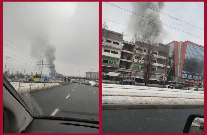 Veliki požar izbio u Sarajevu, vatrogasci vode veliku bitku s vatrom