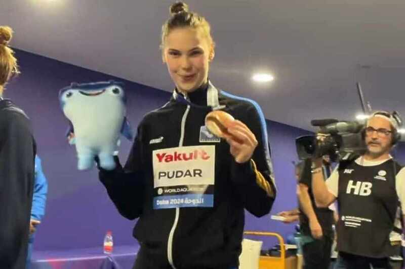 Nakon osvojene svjetske medalje Lana Pudar u Dohi dobila poruku na bosanskom jeziku: Nasmiješi se jednom