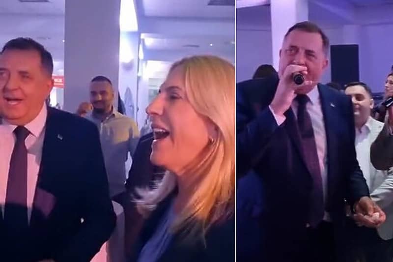 Milorad Dodik nakon ročišta na Sudu BiH otišao pravo na dernek i zapjevao poznatu sarajevsku pjesmu