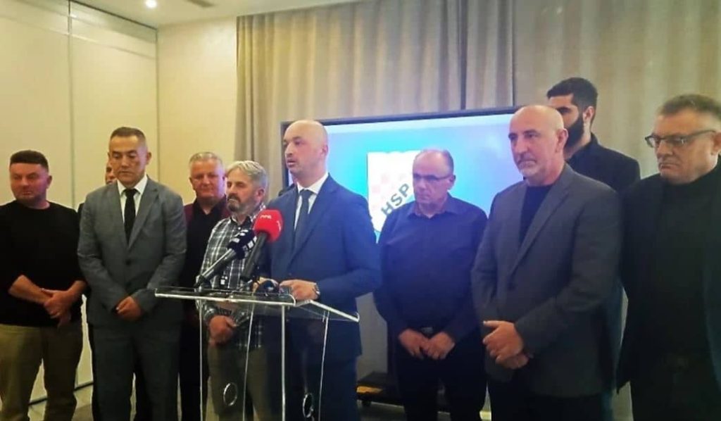 Konferencija za medije HSP BiH nakon sjednice predsjedništva stranke
