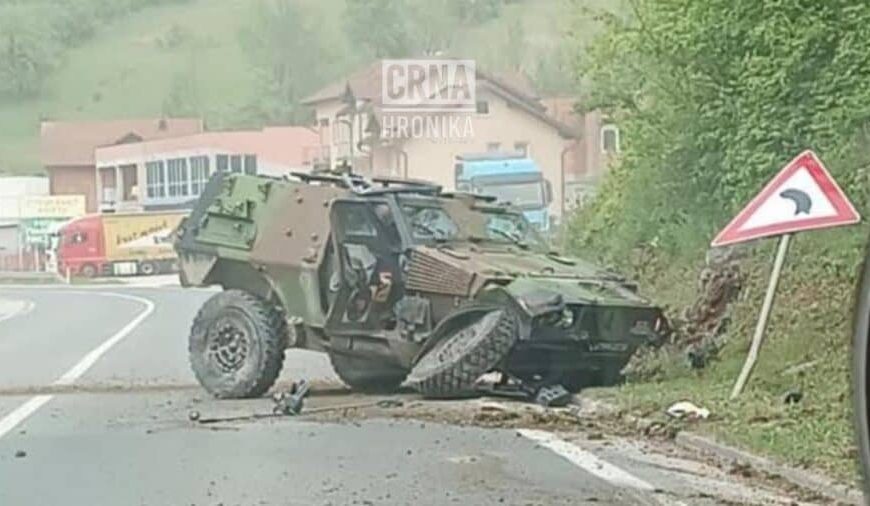 Teška saobraćajna nesreća u BiH, uništeno vozilo EUFOR-a
