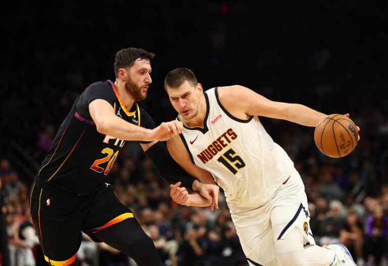 Nurkić i Jokić - Foto, Mark J. Rebilas, USA TODAY Sports