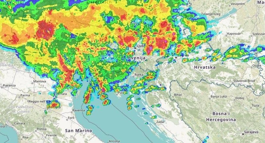 Pogledajte kakvo nevrijeme ide prema Balkanu, proglašen meteoalarm