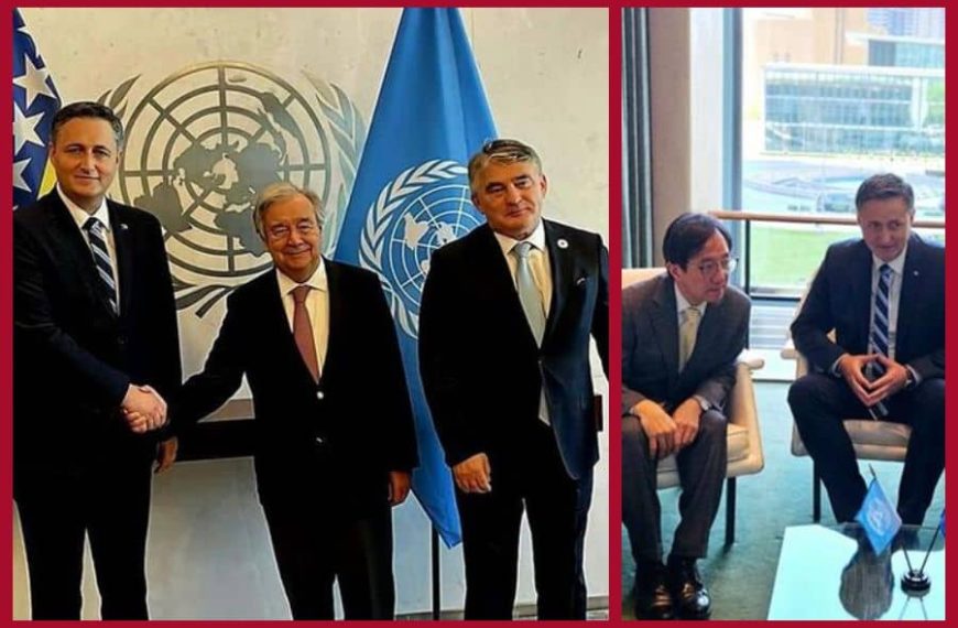 Važne vijesti su pristigle iz sjedišta UN-a u New Yorku: Denis Bećirović i Željko Komšić se generalnom sekretaru Ujedinjenih nacija zahvalili, Japan “prelomio”, podržat će rezoluciju!