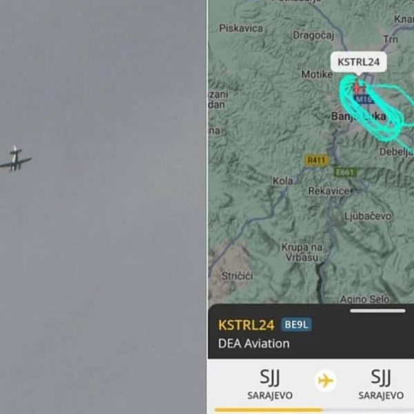Otkriveno koji je avion preletao Banja Luku tokom Dodikovog mitinga