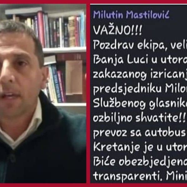 Vukanović objavio Viber poruku: Evo kako se organizuje stranačko okupljanje…
