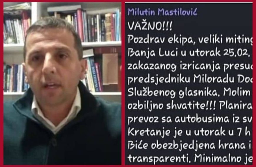 Vukanović objavio Viber poruku: Evo kako se organizuje…