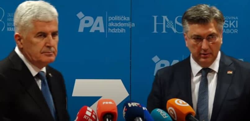 Dragan Čović se javio iz Mostara sa hrvatskim premijerom Plenkovićem: “Od strane bošnjačkog kluba blokada je trajala mjesecima u Domu naroda”